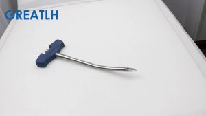 GREATLH Femur Tibia Intramedullary Nail T-type Hollow Hole Opening Arc Hole Open Orthopedic Instrument pet