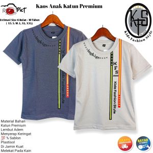 INGKIGS 01 Baju Kaos Distro Anak Laki-laki Ingkigs Motif Stripe Garis Cotton 30s