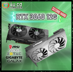 [CŨ] VGA RTX 3060 12GB Card Màn Hình MSI - ASUS - GIGABYTE - ASRock - COLORFUL (NO BOX) - 3 Tháng