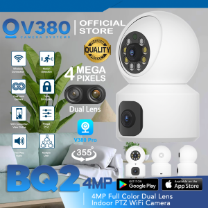 V380 BQ3 4MP Ultra HD Wireless Indoor Dual Lens CCTV Security Full Color Night Vision WIFI IP Camera