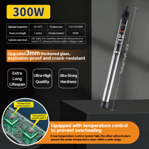 AP AIMAYAPET Aquarium Water Heating Rod Fish Tank Waterproof Temperature Controlled Heater 25/50/100/200/300W