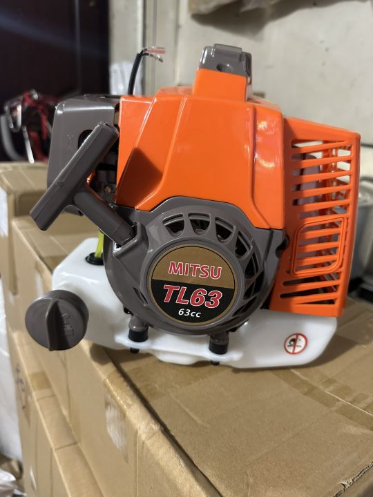 ĐẦU ĐỘNG CƠ MÁY CẮT CỎ 2 THÌ MITSU TL63. NÒNG 48 LY. TẶNG KÈM NHỚT ...