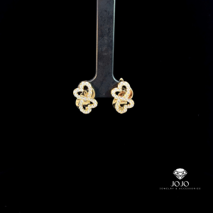 B1648 Bông tai nữ thiết kế sang trọng đính đá sáng lấp lánh JOJO Women