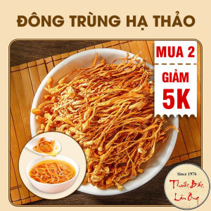 Đông trùng hạ thảo 100g trà đông trùng bồi bổ sức khỏe nấu lẩu canh hầm gà thơm ngon