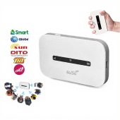 UNA Pocket 4G LTE Wi-Fi 5G Router Portable SIM Card 150Mbps USB Mini Portable Globe/Smart/Sun All/DITO Travel Local & Abroad