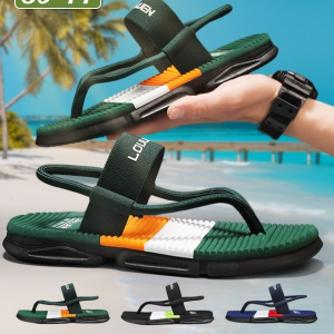 รองเท้าชายหาดพื้นนุ่มลําลองสําหรับผู้ชาย รองเท้าแตะกลางแจ้งฤดูร้อนของผู้ชาย