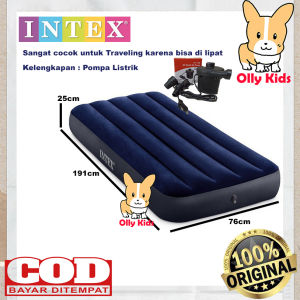 Ollykids INTEX 64756 Kasur Angin 76x191x25cm Kasur Portable High Quality Maksimal 120kg