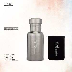 TiTo Chai Titan Chống Rò Rỉ 420Ml/750ML Bình Nước Thể Thao Đi Bộ Đường Dài Đạp Xe Cắm Trại Ngoài Trời Siêu Nhẹ Beach Sports
