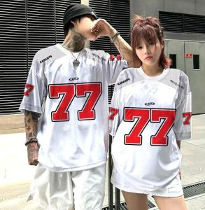 Ice Hockey 77 American style t Mens and womens sports quick-dry short-sleeve trendy jersey loose-fitting mens summer clothing