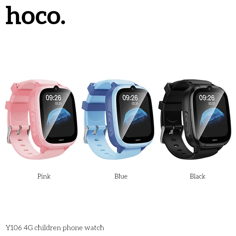 NEW】HOCO Y106 Kids Smart inches 4G LBS+WiFi Video Call
