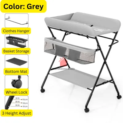 Foldable Baby Diaper Changing Station Table Multi Function Baby Changing Pad