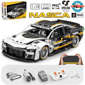 Đồ Chơi Lắp Ráp Mô Hình Siêu Xe Thể Thao Điều Khiển Từ Xa Chevrolet Nasca GTR RC 715005 Với 1531+ Mảnh Ghép