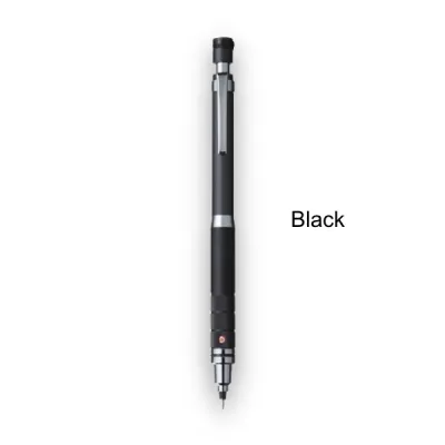 UNI Kuru Toga Roulette Model Mechanical Pencil 0.5 mm Black/Silver - M5-1017 Drafting Pencil