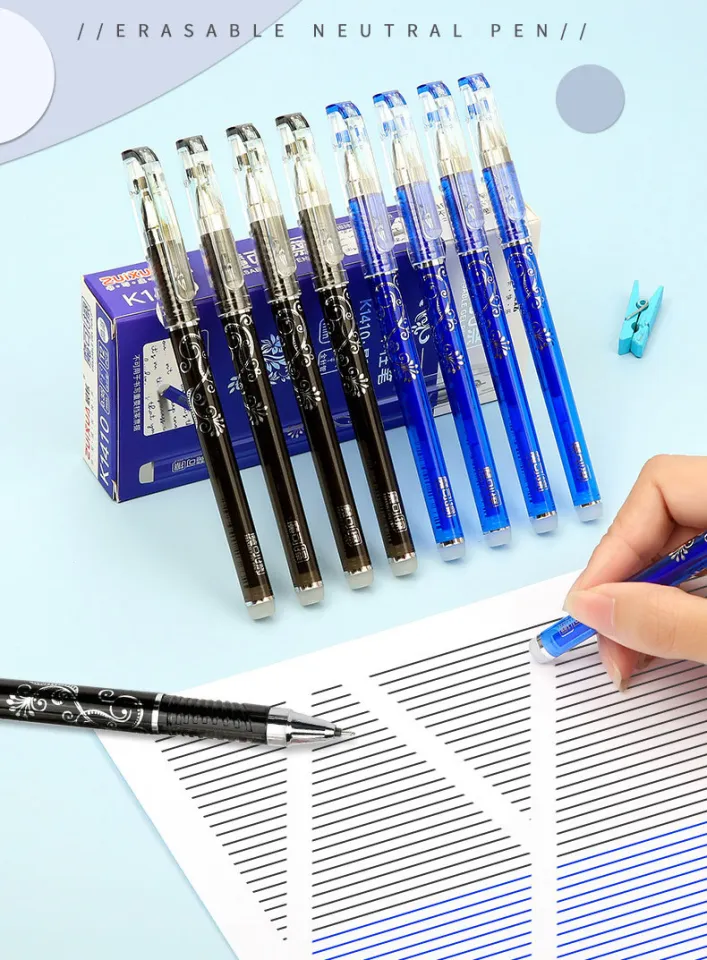 2Pen+20Refills Erasable pen Black blue red ink gel pen set Refills 0.5mm  ball