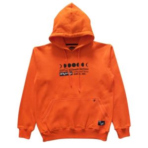 ANYWAY JUMPER HOODIE "SURFING MOON" ORANGE 027