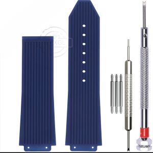 25*19mm Big Bang Silicone Replacement Watch Band For Hublot Big Bang 25*19mm Rubber Strap Men Sport Waterproof Watch Accessories