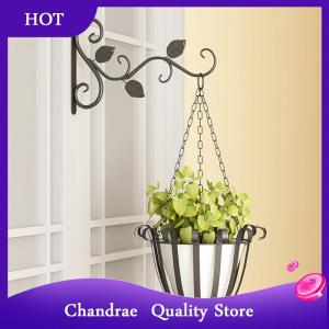 [Chandrae] Hanging Plants Bracket Wall Planter Hooks Flower Pot Iron Lanterns Hanger