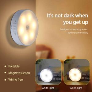 Rechargeable Sensor Night Light Wireless Body Induction Lamp USB Charging LED Night Motion Sensor Light