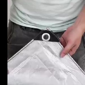 Lona Trapal Makapal Thickened Double Silver Tarpaulin Plant Outdoor Sunshade Waterpaoof 6X6M Tarp