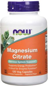 Viên Bổ Sung Magie Now Magnesium Citrate Thuần Chay Hỗ Trợ Tiêu Hóa Tăng Cường Cơ Bắp (BILL MỸ)