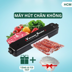 Máy Hút Chân Không Bảo Quản Thực Phẩm Vacuum Sealer  Máy Hút Chân Không Mini Máy Hàn Miệng Hút Túi Giúp Bảo Quản Thực Phẩm An Toàn Lâu Hơn Tặng 10 Túi Hút Chân Không Bảo Hành 1 Đổi 1