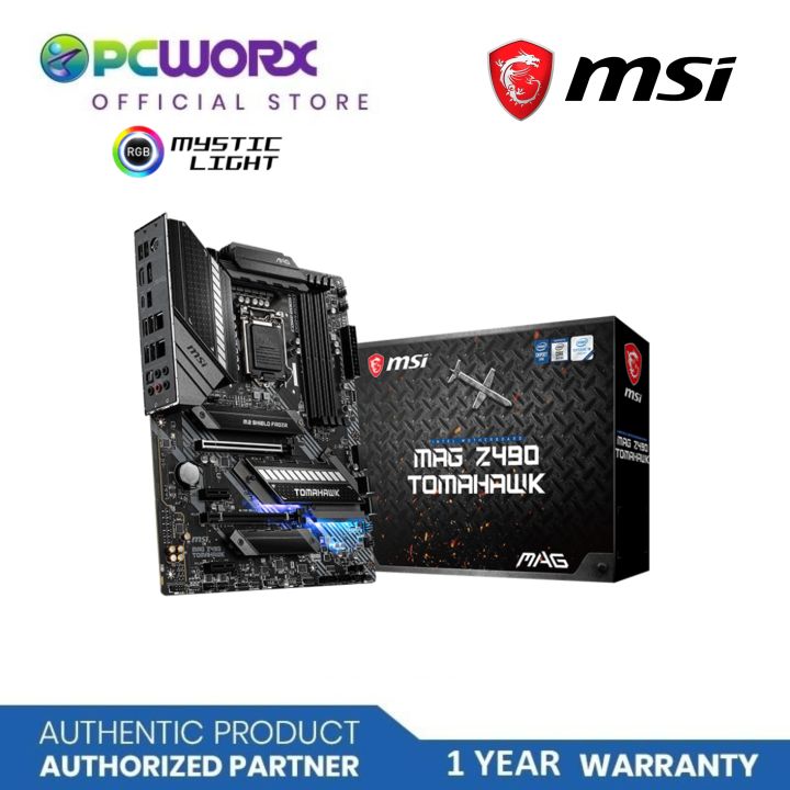 MSI MAG Z490 TOMAHAWK LGA1200 DDR4 ATXt Motherboard MSI