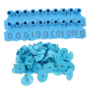 20Pcs 5x4cm Pig Ear Tag Goat Eartag Livestock Ear Tag Applicator Plier