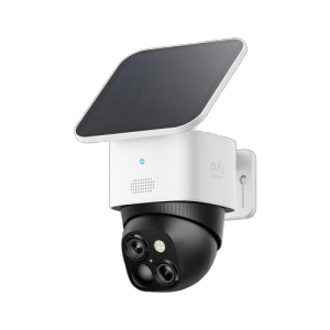 Eufy SoloCam S340 (Outdoor Camera) 【 Solar Charging / 360° Capable / Pan Tilt / 4.6 Megapixels / 3K Image Quality / Security Camera / Dual Lens Camera / 8X Zoom / Wireless Support / Continuous Power Supply / Battery Powered / 2.4 GHz Wi-Fi