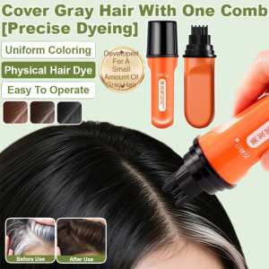 One Time Hair Dye Stick Herbal Extracts Hair Dye Pen Quickly Cover White Hair Color Stick Cover White Gray Hair遮白补色美发笔