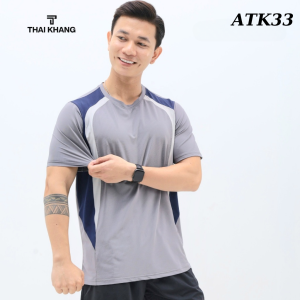 Áo thun nam cổ tròn THÁI KHANG vải thun lạnh co dãn 4 chiều mềm mặc siêu mát ATK3