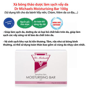 Xà bông làm sach da Dr Michaels Moisturising Bar 100g ( Australia )