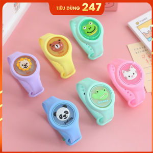 Đồng hồ chống muỗi - đồng hồ tinh dầu chống muỗi có đèn phát sáng - Đồng hồ hoạt hình dễ thương an toàn bảo vệ bé ( màu ngẫu nhiên )