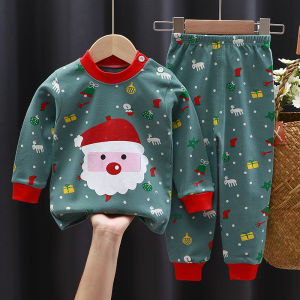 H-Mkids Christmas terno outfits for kids boy baby outfit for baby boy pajama for kids boys terno for baby boy