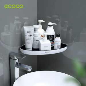 Ecoco Corner Shelves Wall Mounted Bathroom Shelf Organizer No Drill Shower Storage Rack Shampoo storage Holder