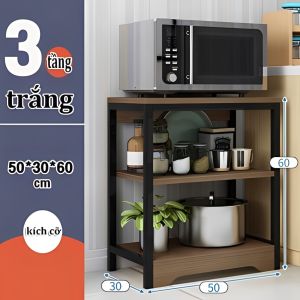 Kệ bếp đa năng 5 tầng khung sắt bền bỉ chịu tải nặng chống ăn mòn kệ lưu trữ nồi chén bát gia vị máy móc nhà bếp kệ trang trí phòng bếp hiện đại lắp ráp dễ dàng phù hợp chung cư nhà ở gia đình