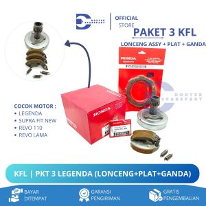 KFL (PROMO PAKET 3) LONCENG ASSY + PLAT KOPLING + GANDA ONLY LEGENDA / RUMAH KOPLING / LONCENG