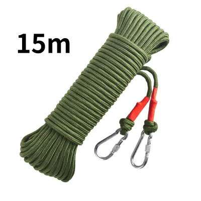 10/15/20m Dây Thừng Lõi Thép 8mm Đa Năng Dây Thừng Cứu Hộ Phơi Đồ Xây Dựng