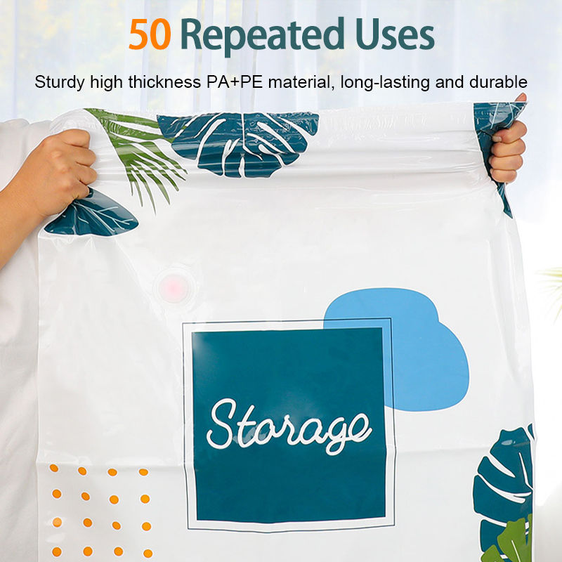 Vacuum Reusable Quilts Organizer Travel Clothes Storage Plastik Vacum Pakaian Compression Bag
_voghion.com
