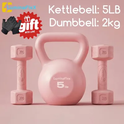 LuminaFLex Dumbbell Set 1kg/2kg/3kg Sports eEquipment Fitness Dumbbell and Kettlebell High Dumbell