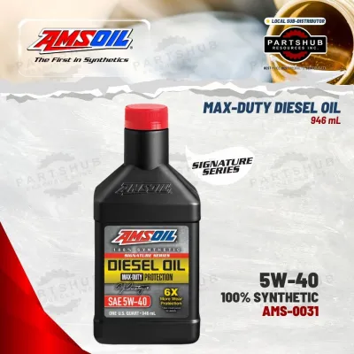 AMSOIL 9 QUARTS 5W-40+PACKAGES 6X MAX-DUTY DIESEL OIL BUY 2 GAL GET FREE 1 QUART