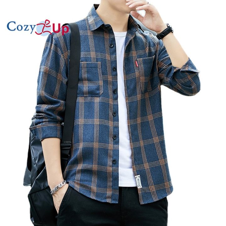 long sleeve shirt with checkered sleeves