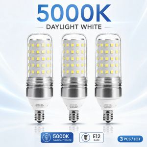 Mellie E12 LED bulb 12-watt corn light candle-shaped 360-degree light distribution equivalent to a 100-watt bulb cool white/warm white light 1100 lumens for indoor use.