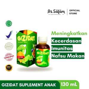 Gizidat Madu Penambah Nafsu Makan Anak  Suplemen Penambah Berat Badan Anak - 130 mL