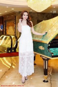 MyDu Shop | MS 2157 | Đầm Maxi Ren Dây – Dịu Dàng Nữ Tính Mặc Đi Biển Hay Dạ Tiệc Đều Xinh