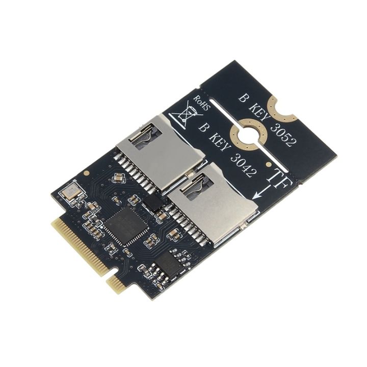 【Latest model】Double TF M. 2 B-KEY Adapter Board Rate 100- 160M/S Speed ...