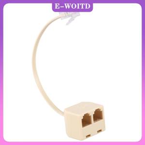 YINGRAN3 Telephone Splitter RJ11 6P4C 1 Male To 2 Female Adapter RJ11 To RJ11 Separator Phone Accessories