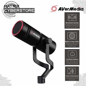 AVerMedia Live Streamer MIC 330 | AM330 - Creators dynamic cardioid XLR Microphone for Podcast Streaming and Gaming