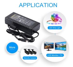 DC 12V 8A Power Adapter with DC Plug Adapter for CCTV  for CCTV Camera / TV Plus / WIFI Routers / DVD Power Supply