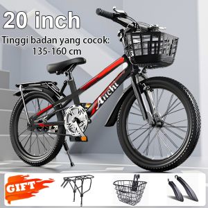 ANCHI Sepeda anak Sepeda Gunung 20 Inch Model Terbaru 2025 Dilengkapi Tempat Duduk Ganda & Keranjang