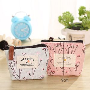 Time 2Pcs/Set Fabric Zero Purse Womens Key Bag Creative Coin Bag Cartoon Lovely Canvas Bag Pattern Wallet for Women